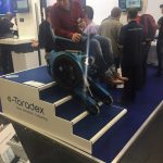 Wheel chair going downstairs