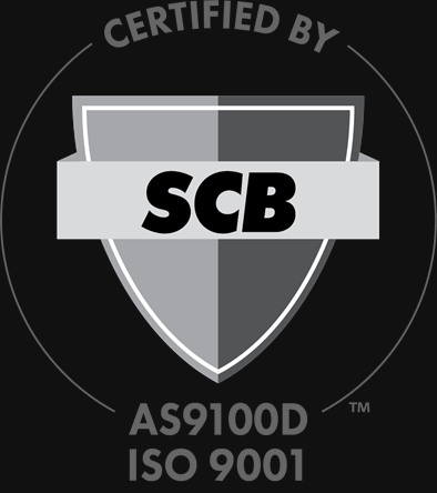 Certified by SCB AS9100D ISO 9001