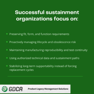 Legacy System Sustainment