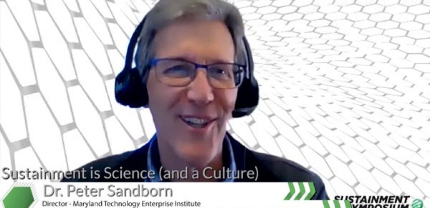 Peter Sandborn Presents Sustainment is Science (and a Culture)